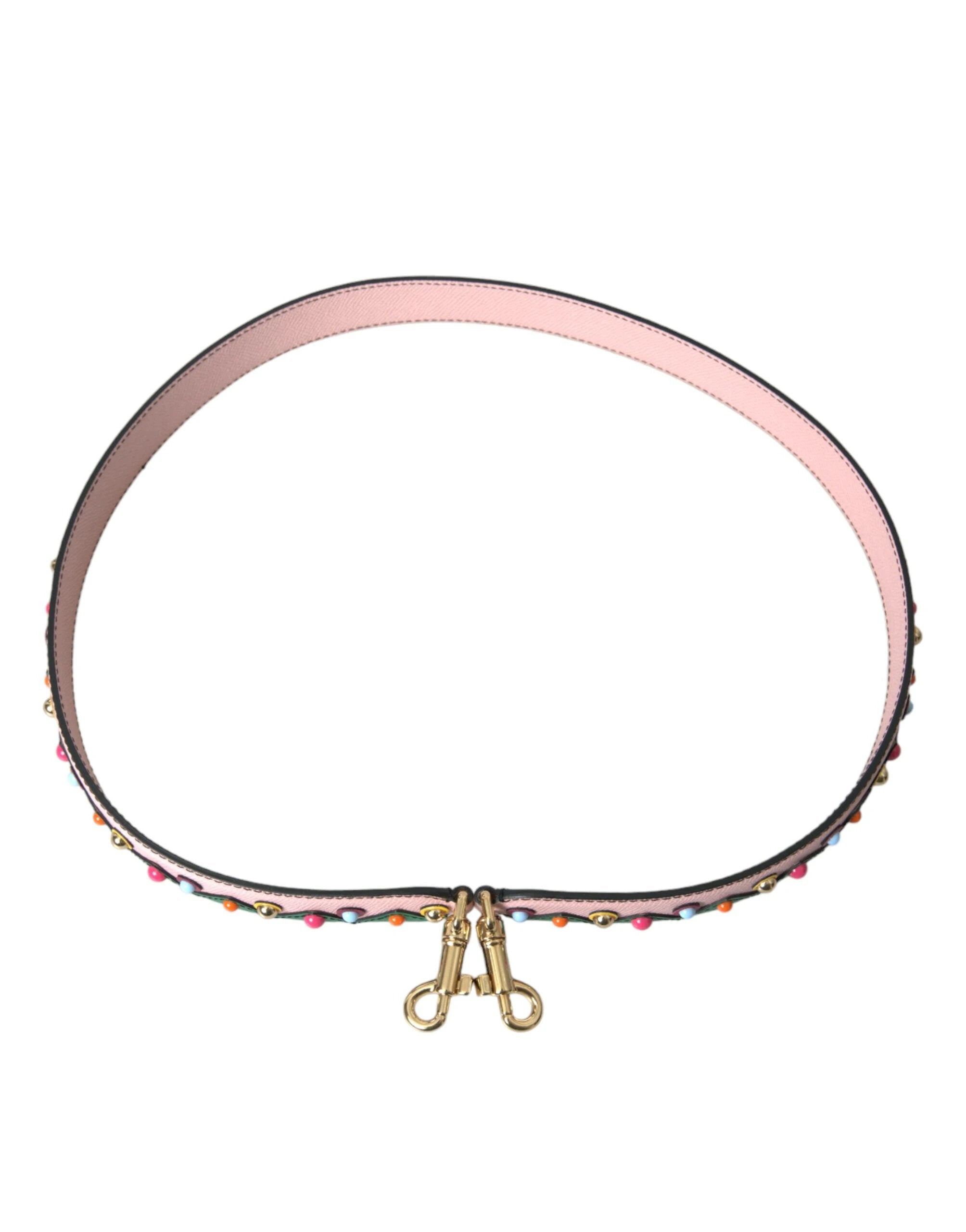 Dolce & Gabbana Pink Leather Handbag Accessory Shoulder Strap by Dolce & Gabbana