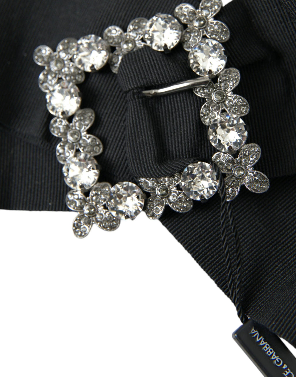 Dolce & Gabbana Black Swarovski Crystal Embellished Hair Clip by Dolce & Gabbana