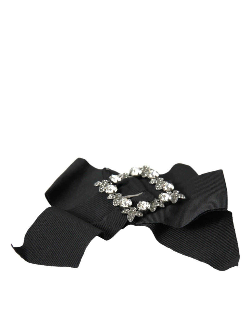 Dolce & Gabbana Black Swarovski Crystal Embellished Hair Clip by Dolce & Gabbana