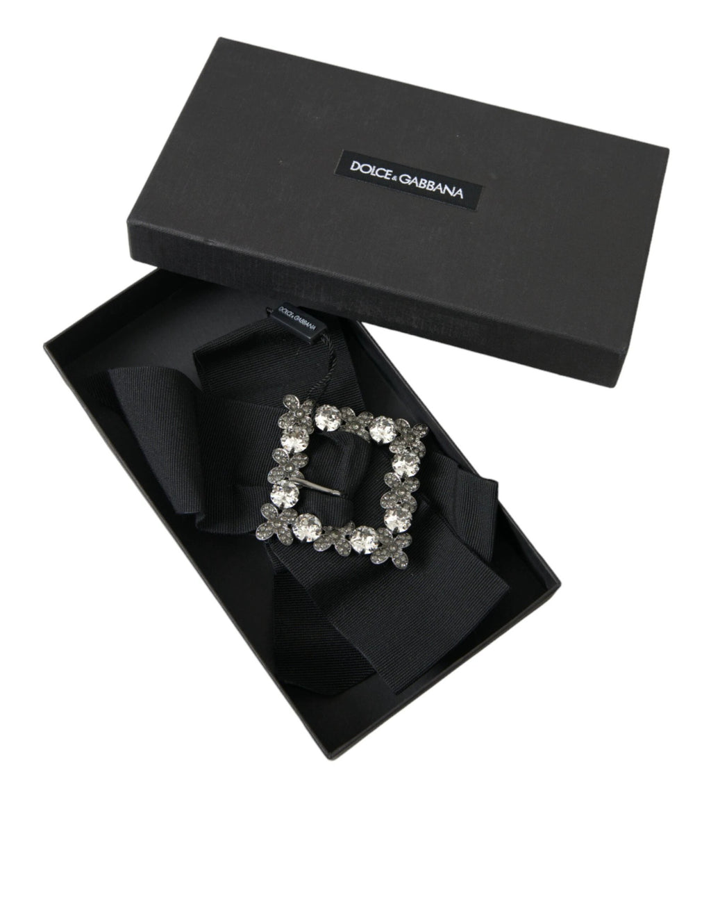 Dolce & Gabbana Black Swarovski Crystal Embellished Hair Clip by Dolce & Gabbana