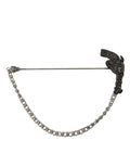 Dolce & Gabbana Brass Copper Silk Revolver Gun Men Brooch Lapel Pin by Dolce & Gabbana