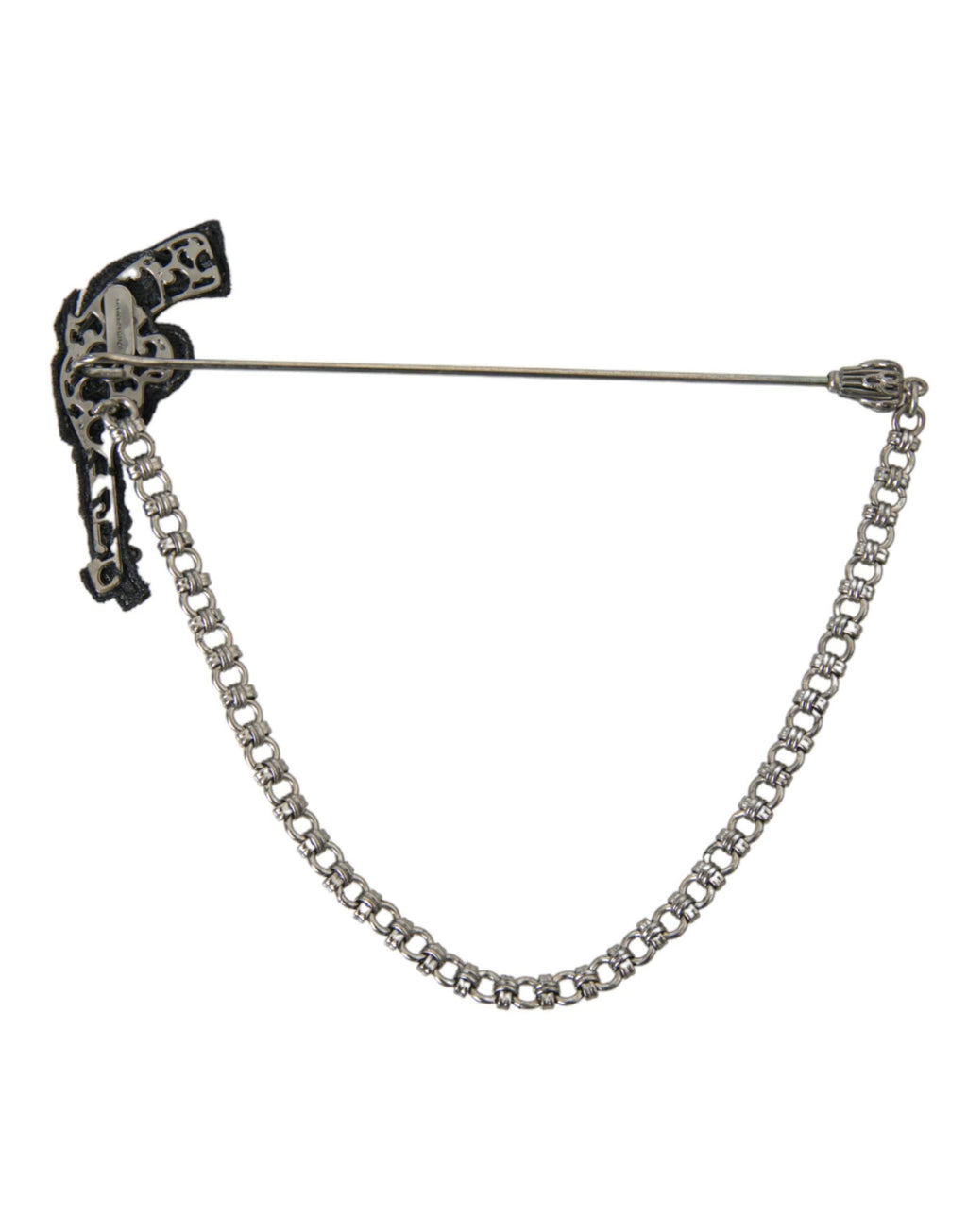 Dolce & Gabbana Brass Copper Silk Revolver Gun Men Brooch Lapel Pin by Dolce & Gabbana