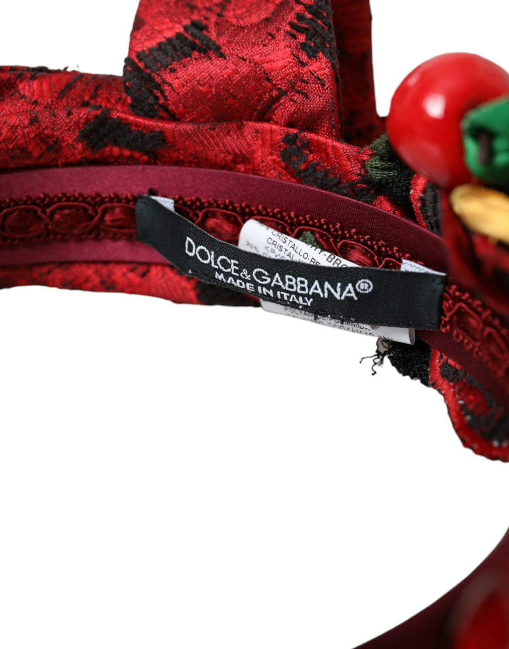 Dolce & Gabbana Red Cherry Sicily Embellished Women Hairband Diadem by Dolce & Gabbana