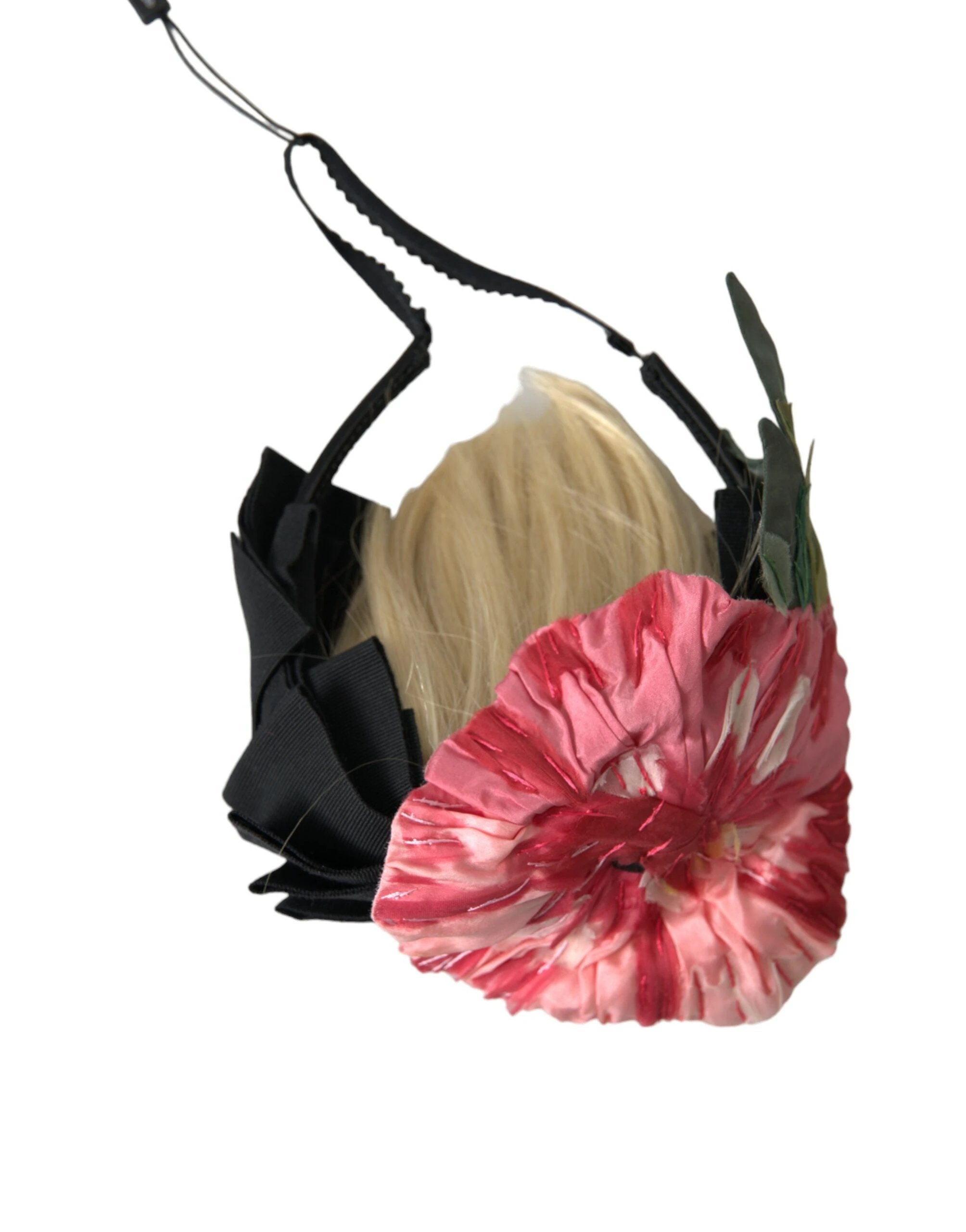 Dolce & Gabbana Black Viscose White Hair Parrucchiera Headband Diadem by Dolce & Gabbana