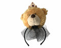 Dolce & Gabbana Brown Teddy Bear Gold Crystal Crown Hair Band Diadem by Dolce & Gabbana