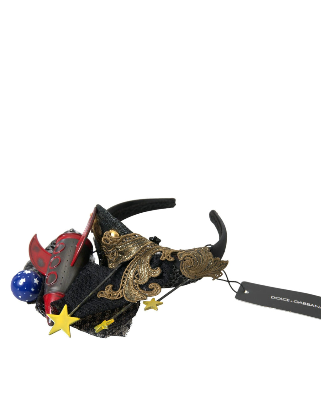 Dolce & Gabbana Multicolor Missile Rocket Crystal Stars Headband Diadem by Dolce & Gabbana