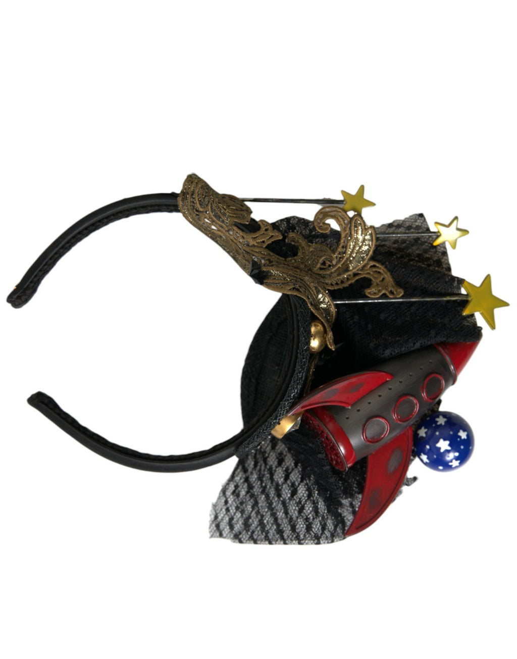 Dolce & Gabbana Multicolor Missile Rocket Crystal Stars Headband Diadem by Dolce & Gabbana