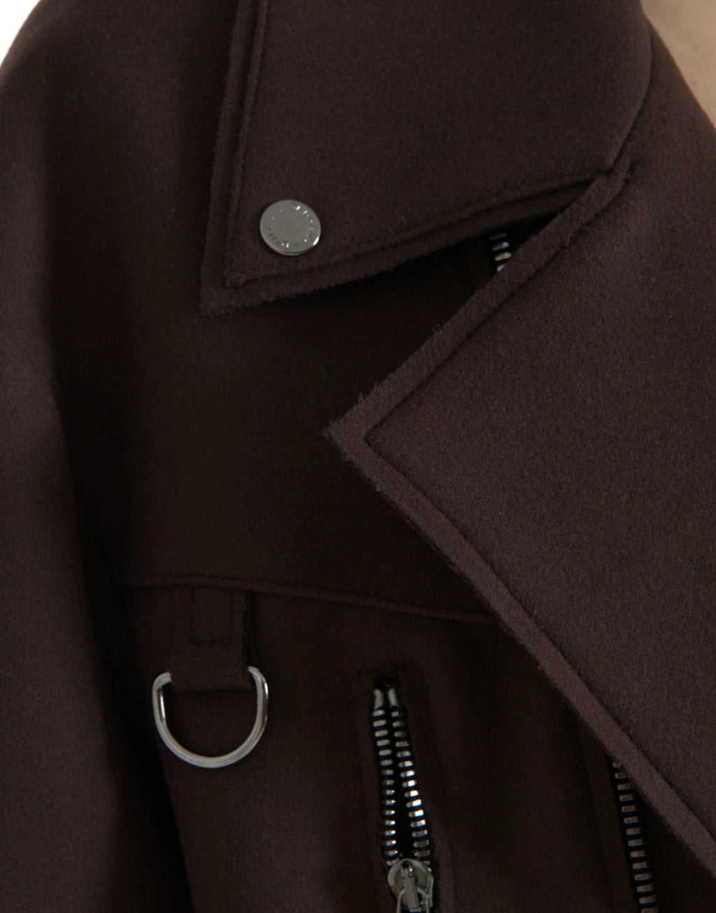 Dolce & Gabbana Brown Coat Short Biker Wool Jacket by Dolce & Gabbana