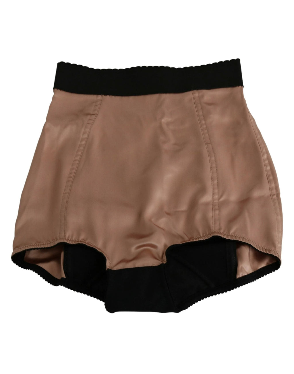 Dolce & Gabbana Beige Silk High Waist Mini Hot Pants Shorts by Dolce & Gabbana