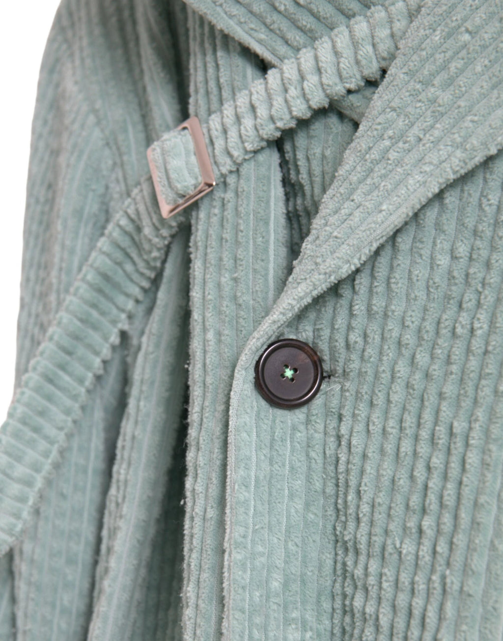 Dolce & Gabbana Blue Double Breasted Corduroy Cotton Jacket by Dolce & Gabbana