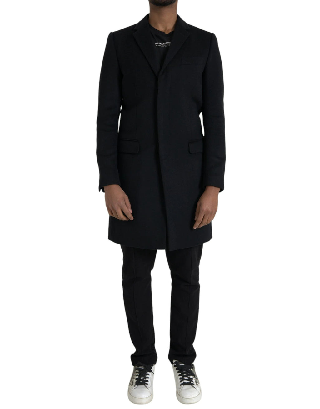 Dolce & Gabbana Black Single Breasted Trench Coat Jacket by Dolce & Gabbana