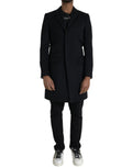 Dolce & Gabbana Black Single Breasted Trench Coat Jacket by Dolce & Gabbana