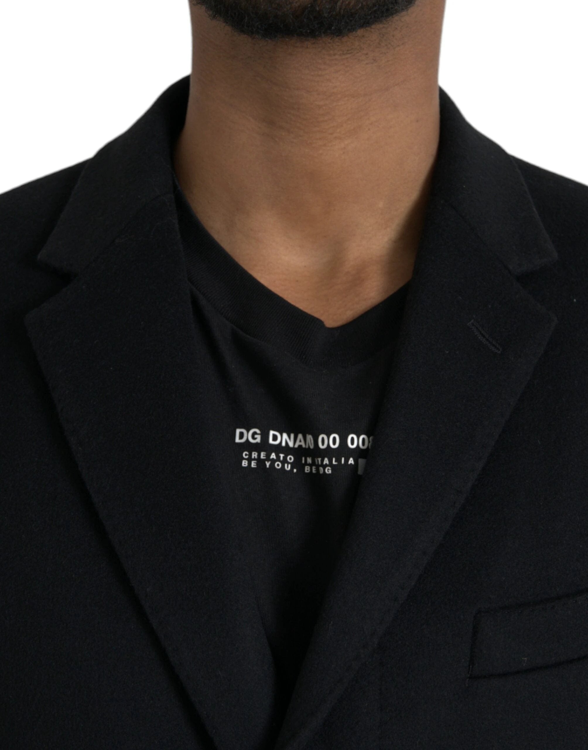 Dolce & Gabbana Black Single Breasted Trench Coat Jacket by Dolce & Gabbana