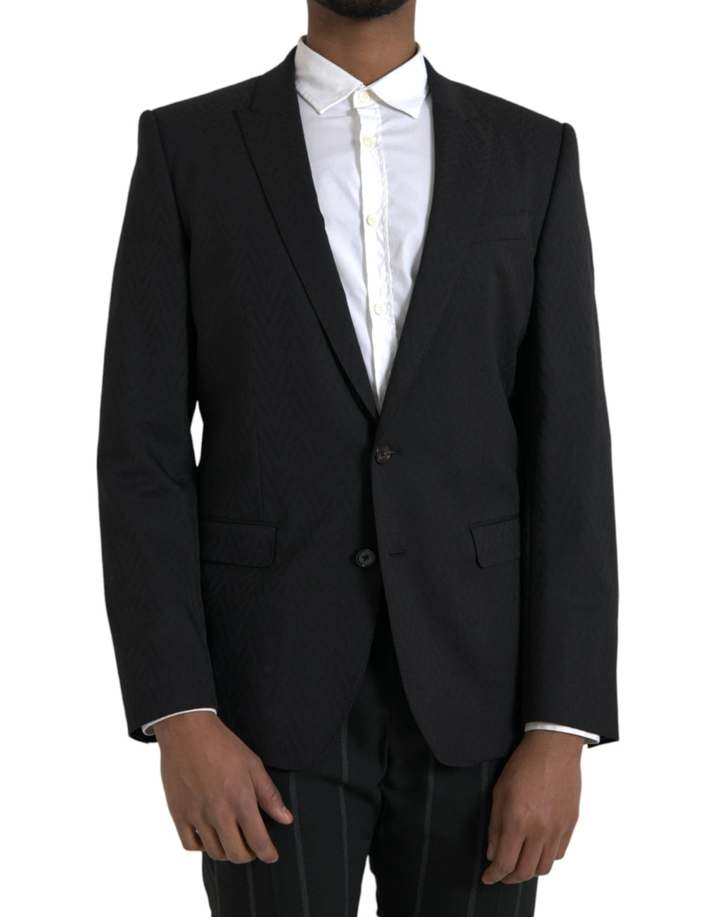 Dolce & Gabbana Black MARTINI Slim Fit Jacket Coat Blazer by Dolce & Gabbana
