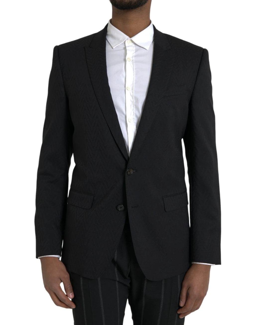 Dolce & Gabbana Black MARTINI Slim Fit Jacket Coat Blazer by Dolce & Gabbana