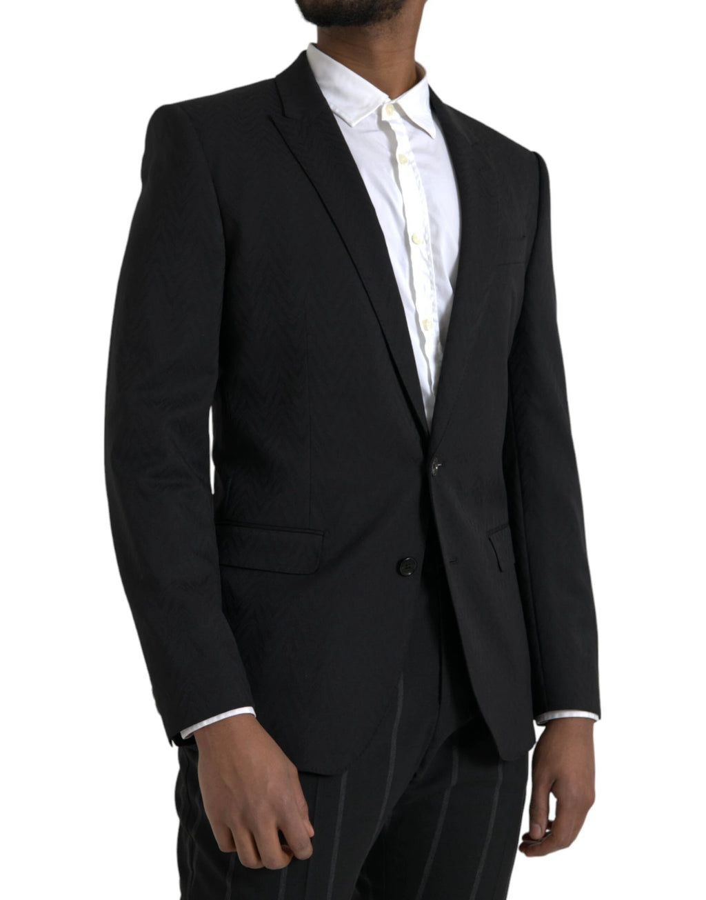 Dolce & Gabbana Black MARTINI Slim Fit Jacket Coat Blazer by Dolce & Gabbana
