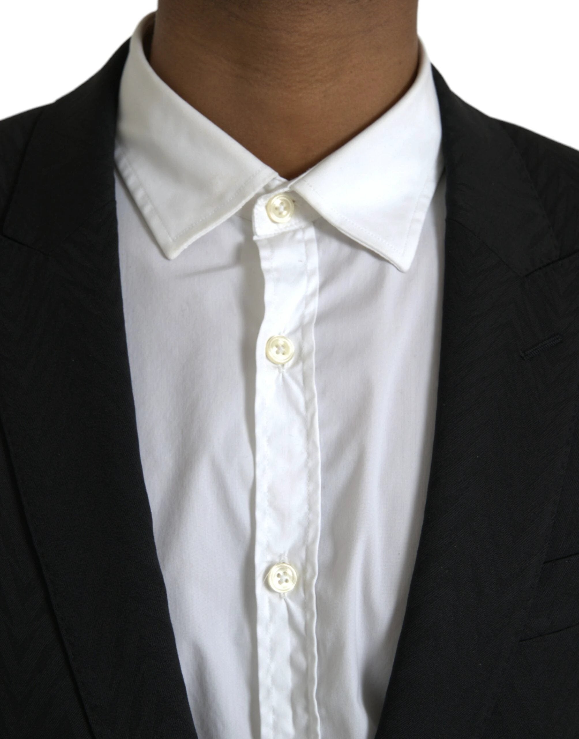 Dolce & Gabbana Black MARTINI Slim Fit Jacket Coat Blazer by Dolce & Gabbana