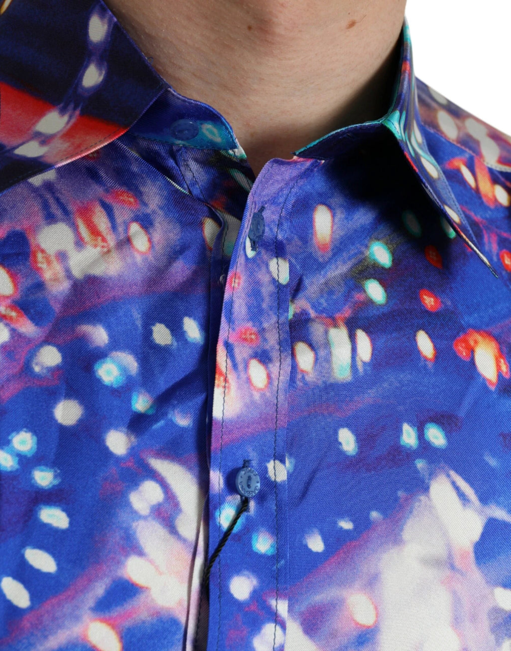 Dolce & Gabbana Purple Luminarie Silk Slim MARTINI Shirt by Dolce & Gabbana
