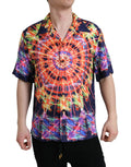 Dolce & Gabbana Multicolor Luminarie Silk Casual Shirt by Dolce & Gabbana