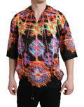Dolce & Gabbana Multicolor Luminarie Print Cotton T-shirt by Dolce & Gabbana