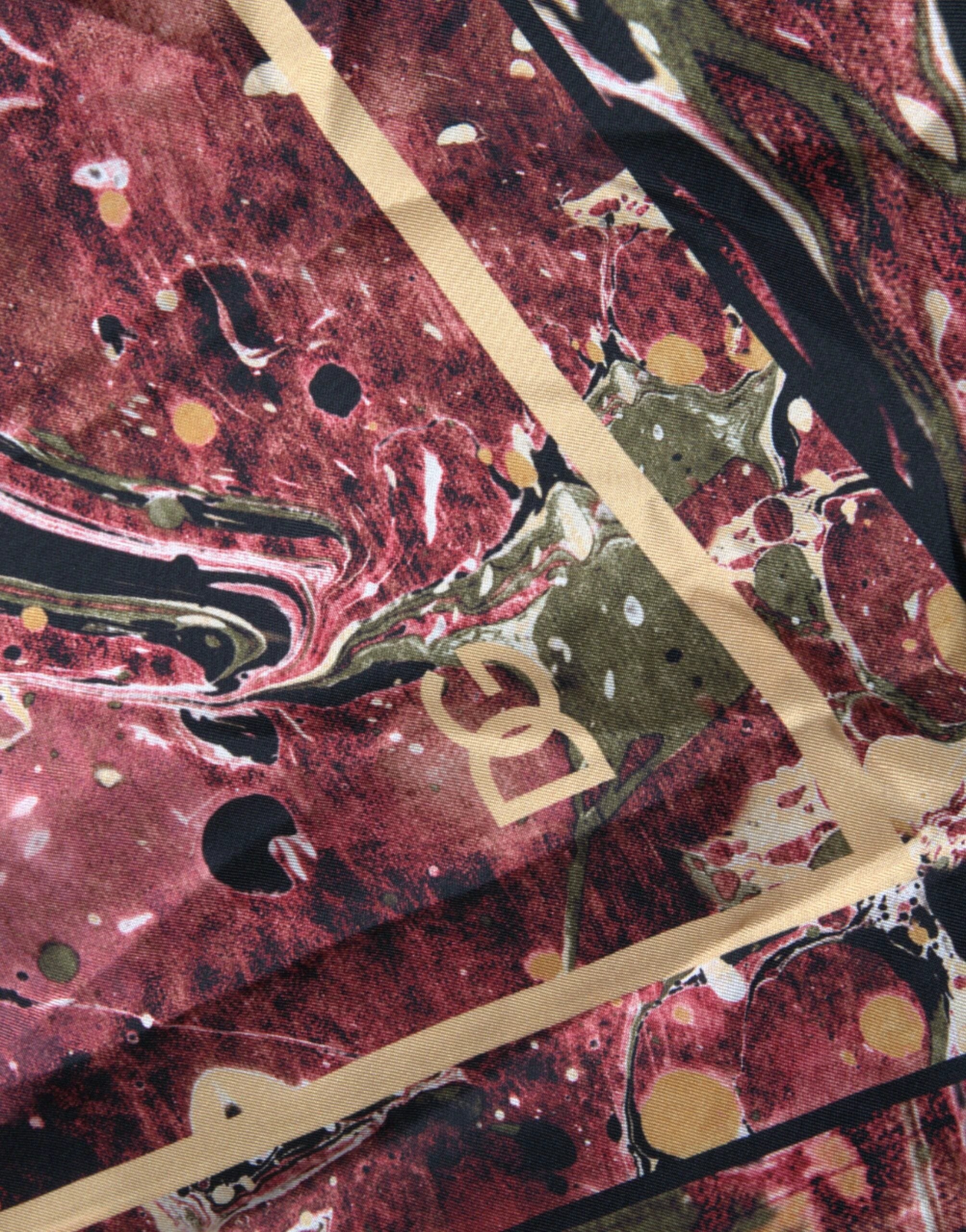 Dolce & Gabbana Multicolor Button Down Silk Shirt by Dolce & Gabbana