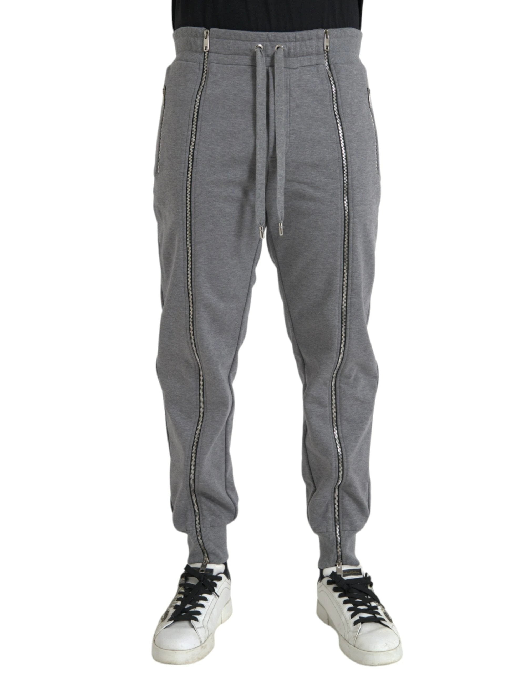 Dolce & Gabbana Gray Cotton Jogger Skinny Sweatpants Pants by Dolce & Gabbana
