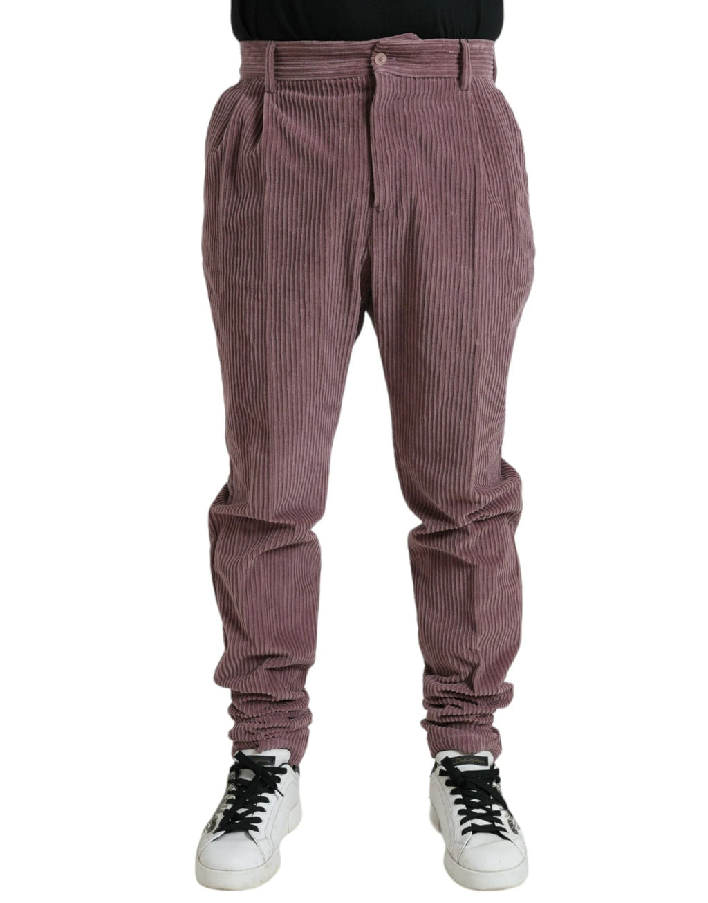 Dolce & Gabbana Purple Corduroy Cotton Stretch Skinny Pants by Dolce & Gabbana
