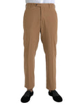Prada Beige Cashmere Men Straight Fit Dress Pants by Prada