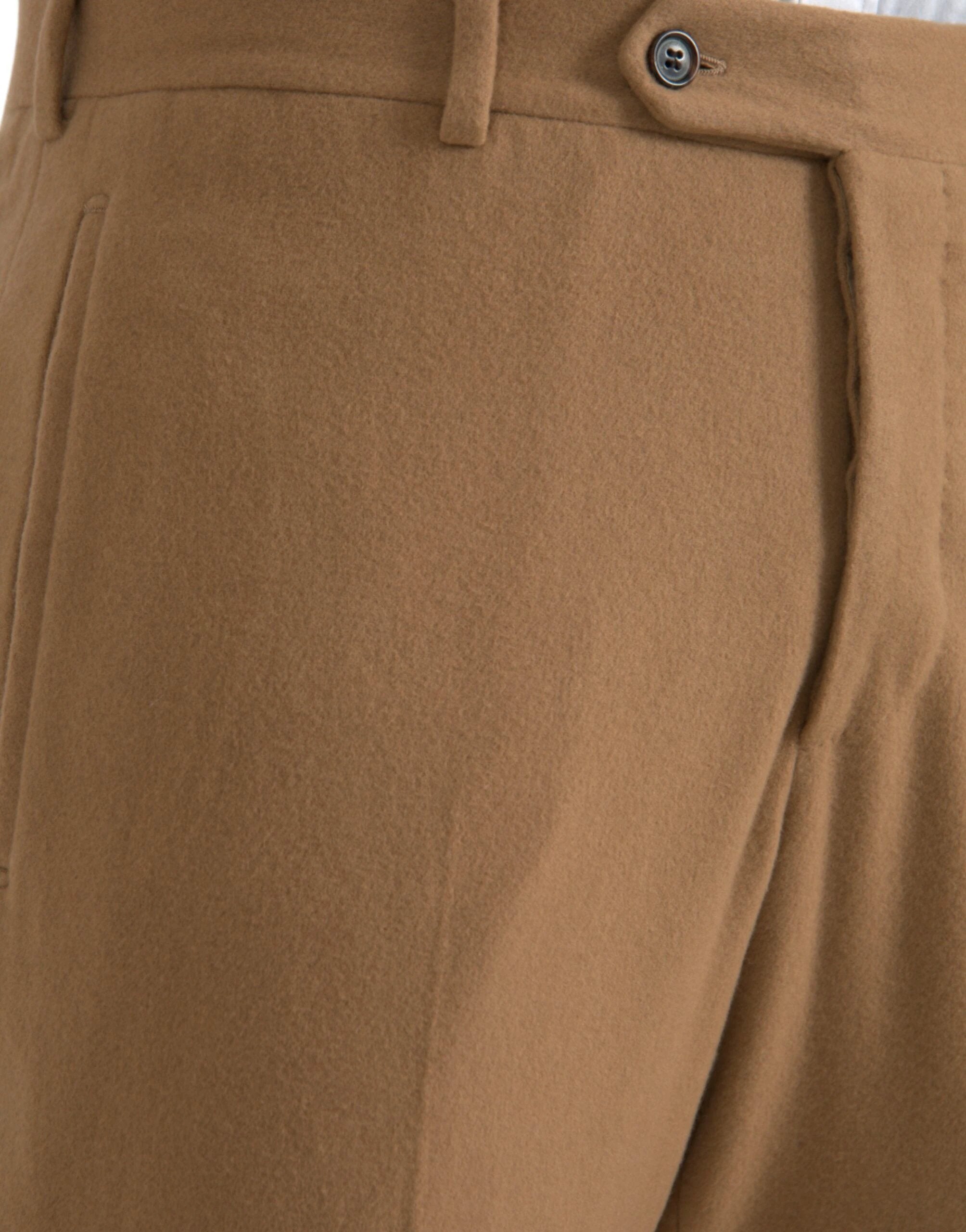 Prada Beige Cashmere Men Straight Fit Dress Pants by Prada
