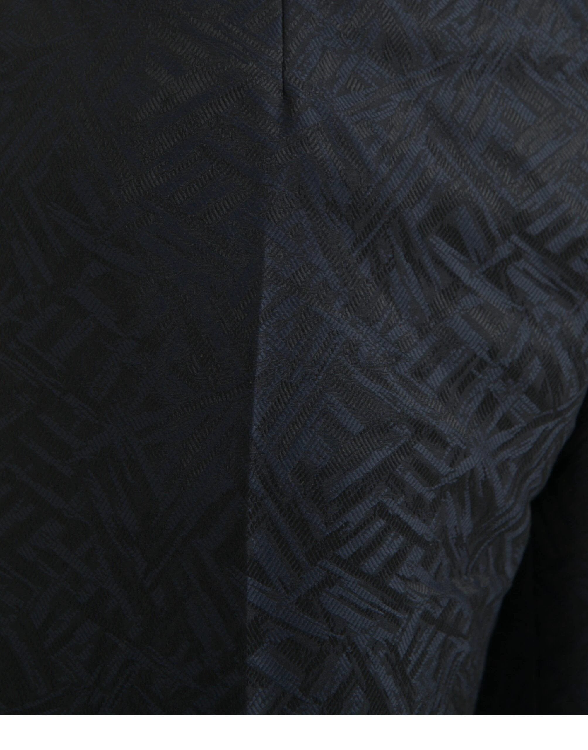 Dolce & Gabbana Blue Brocade Wool Skinny Men Dress Pants by Dolce & Gabbana