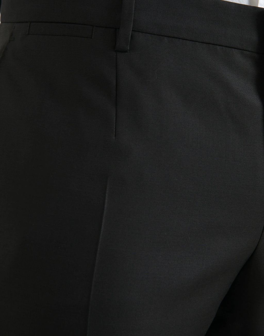 Dolce & Gabbana Black Wool Silk Skinny Dress Pants by Dolce & Gabbana