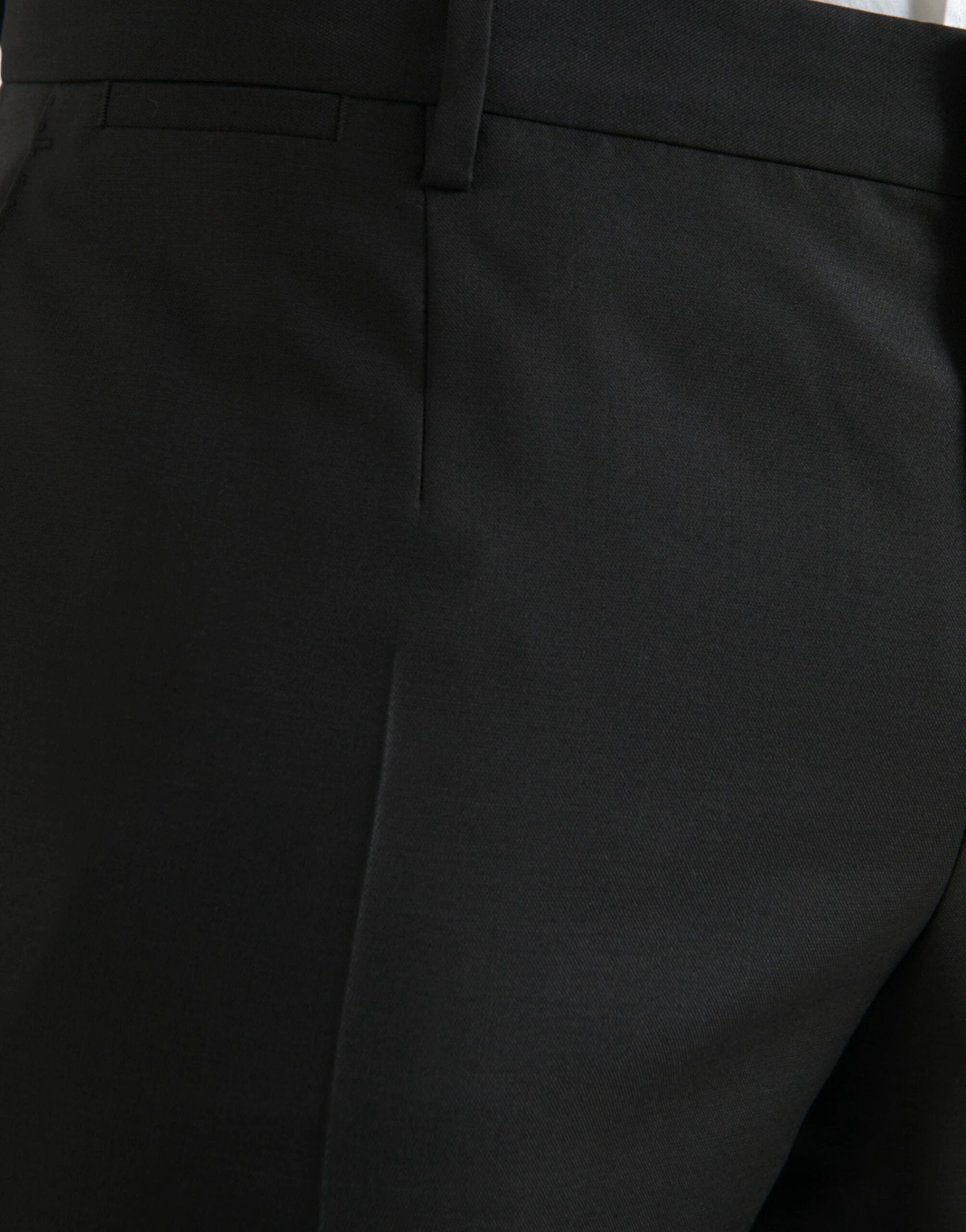Dolce & Gabbana Black Wool Silk Skinny Dress Pants by Dolce & Gabbana