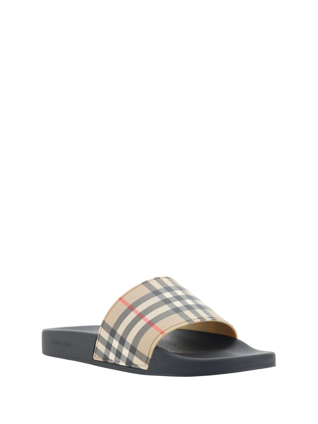 Sandales Burberry en caoutchouc marron