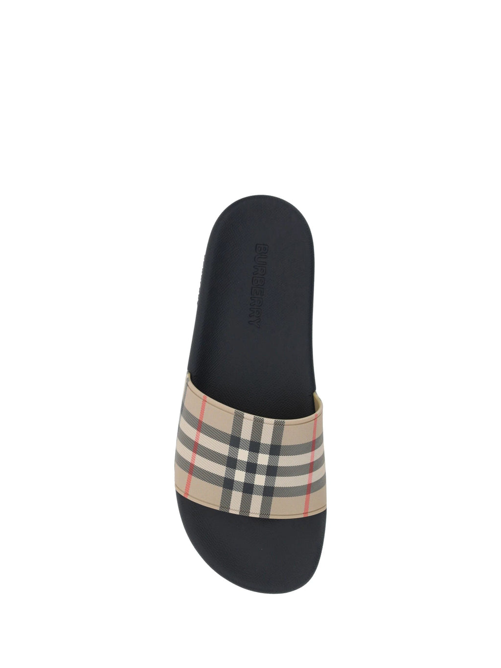 Sandales Burberry en caoutchouc marron