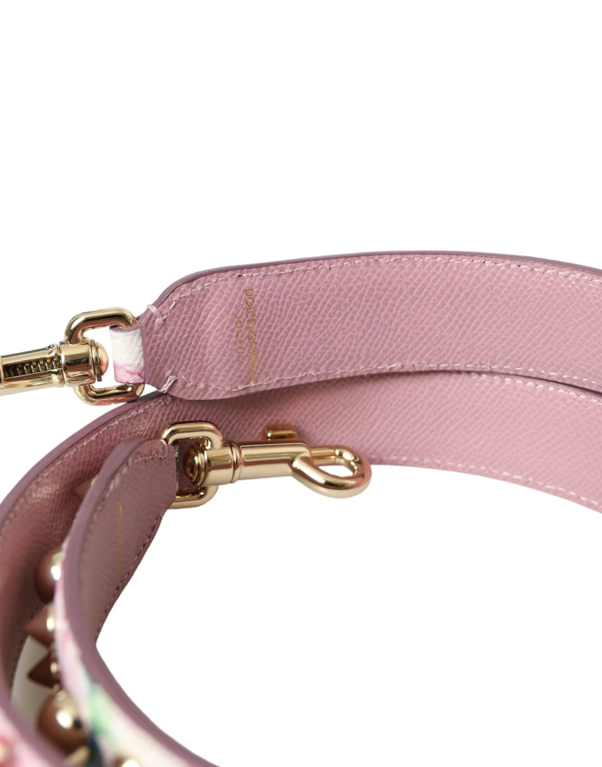 Dolce & Gabbana Pink Floral Handbag Accessory Shoulder Strap by Dolce & Gabbana