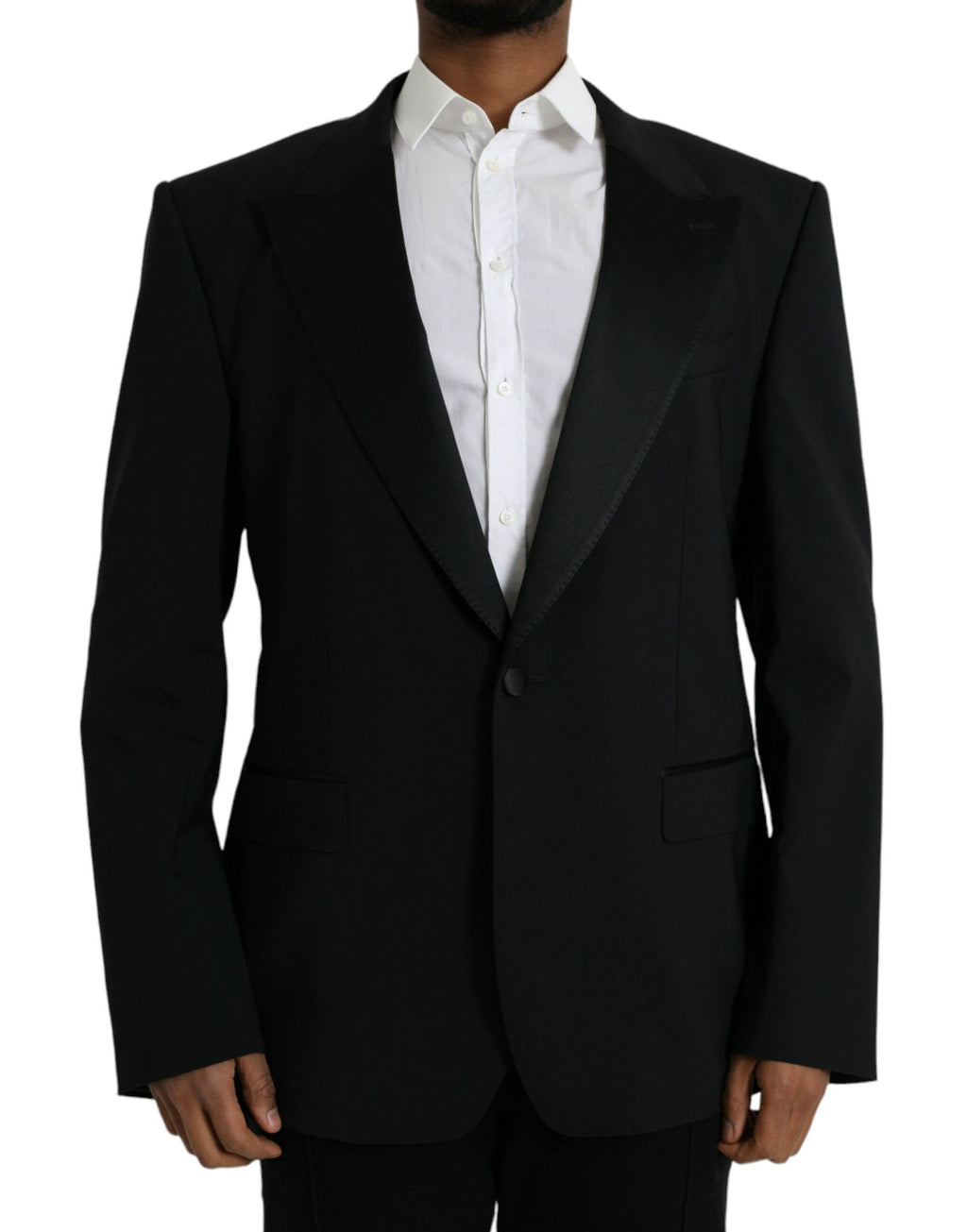 Dolce & Gabbana Black SICILIA Single Breasted Coat Blazer by Dolce & Gabbana