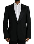 Dolce & Gabbana Black SICILIA Single Breasted Coat Blazer by Dolce & Gabbana