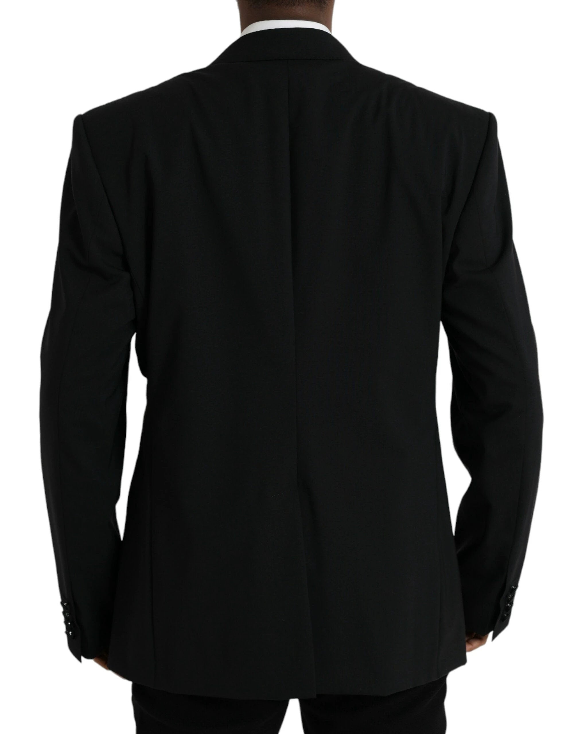 Dolce & Gabbana Black SICILIA Single Breasted Coat Blazer by Dolce & Gabbana