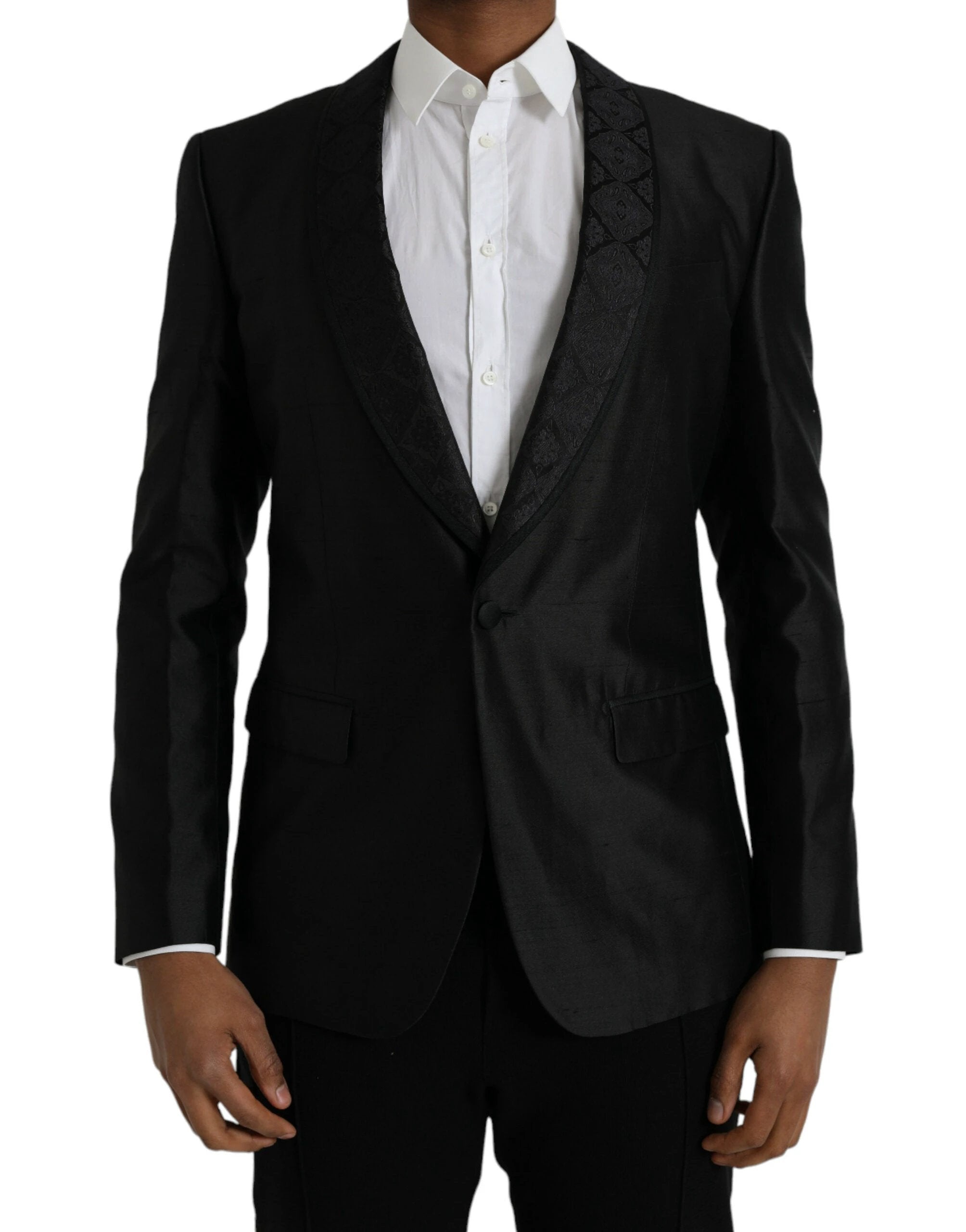 Dolce & Gabbana Black MARTINI Single Breasted Coat Blazer by Dolce & Gabbana