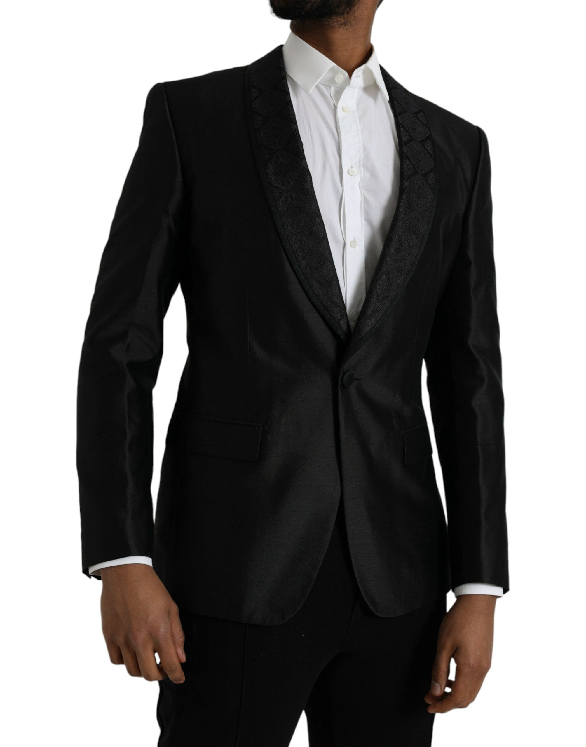 Dolce & Gabbana Black MARTINI Single Breasted Coat Blazer by Dolce & Gabbana