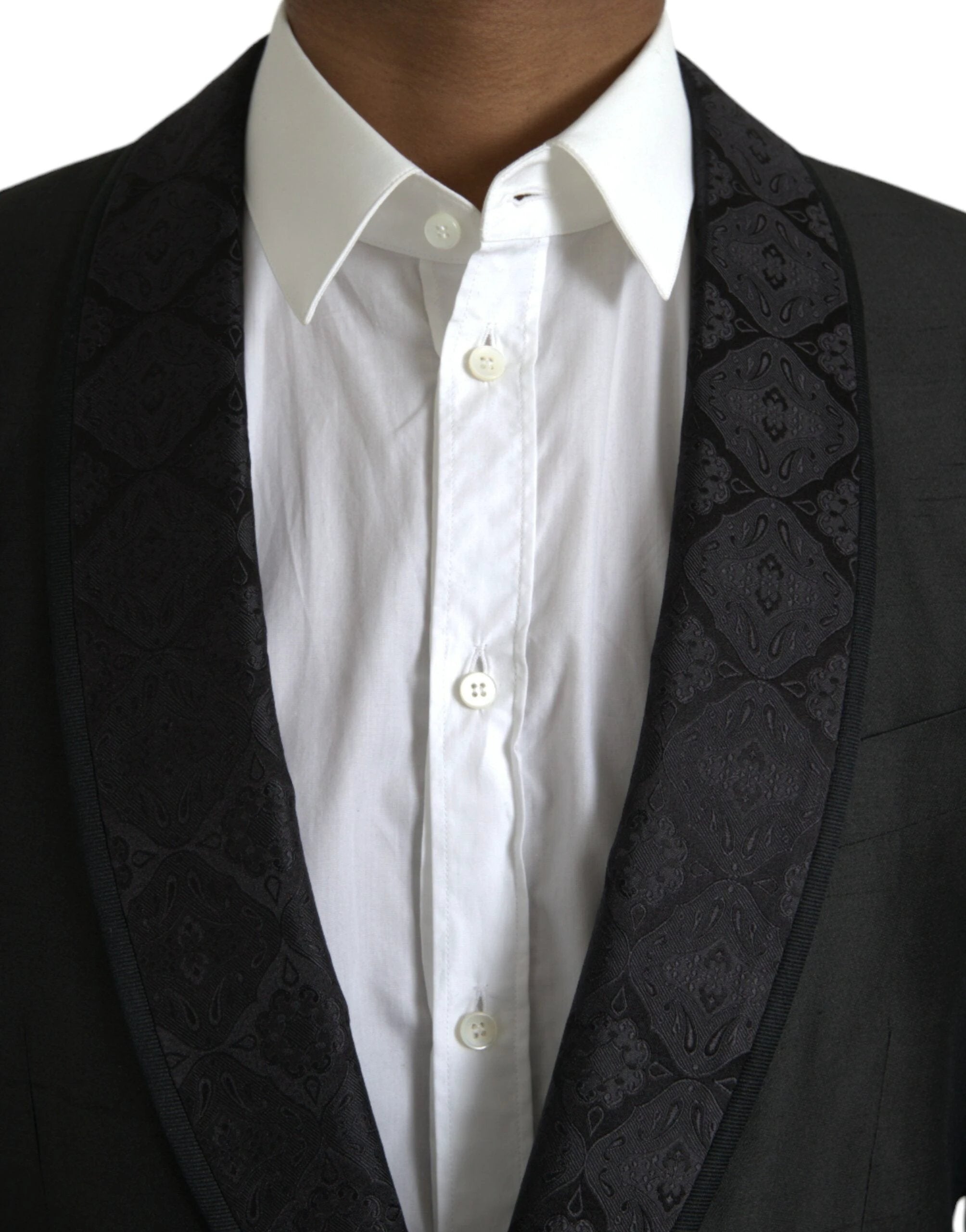 Dolce & Gabbana Black MARTINI Single Breasted Coat Blazer by Dolce & Gabbana