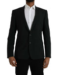 Dolce & Gabbana Blue GOLD Notch Single Breasted Coat Blazer by Dolce & Gabbana