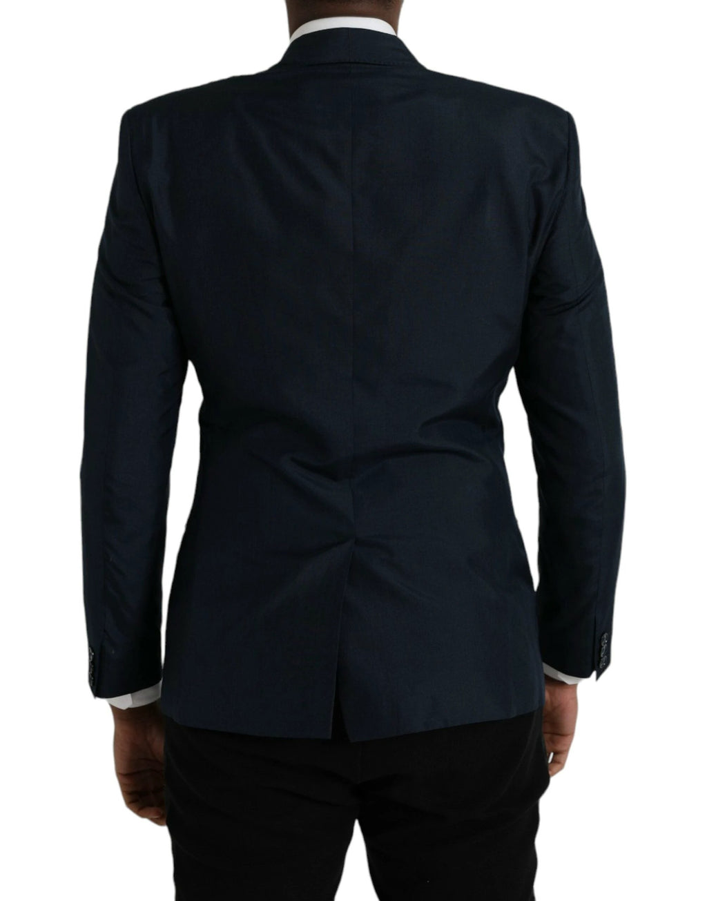 Dolce & Gabbana Blue GOLD Notch Single Breasted Coat Blazer by Dolce & Gabbana
