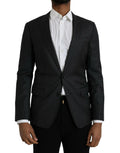 Dolce & Gabbana Black Stripe MARTINI Single Breasted Coat Blazer by Dolce & Gabbana