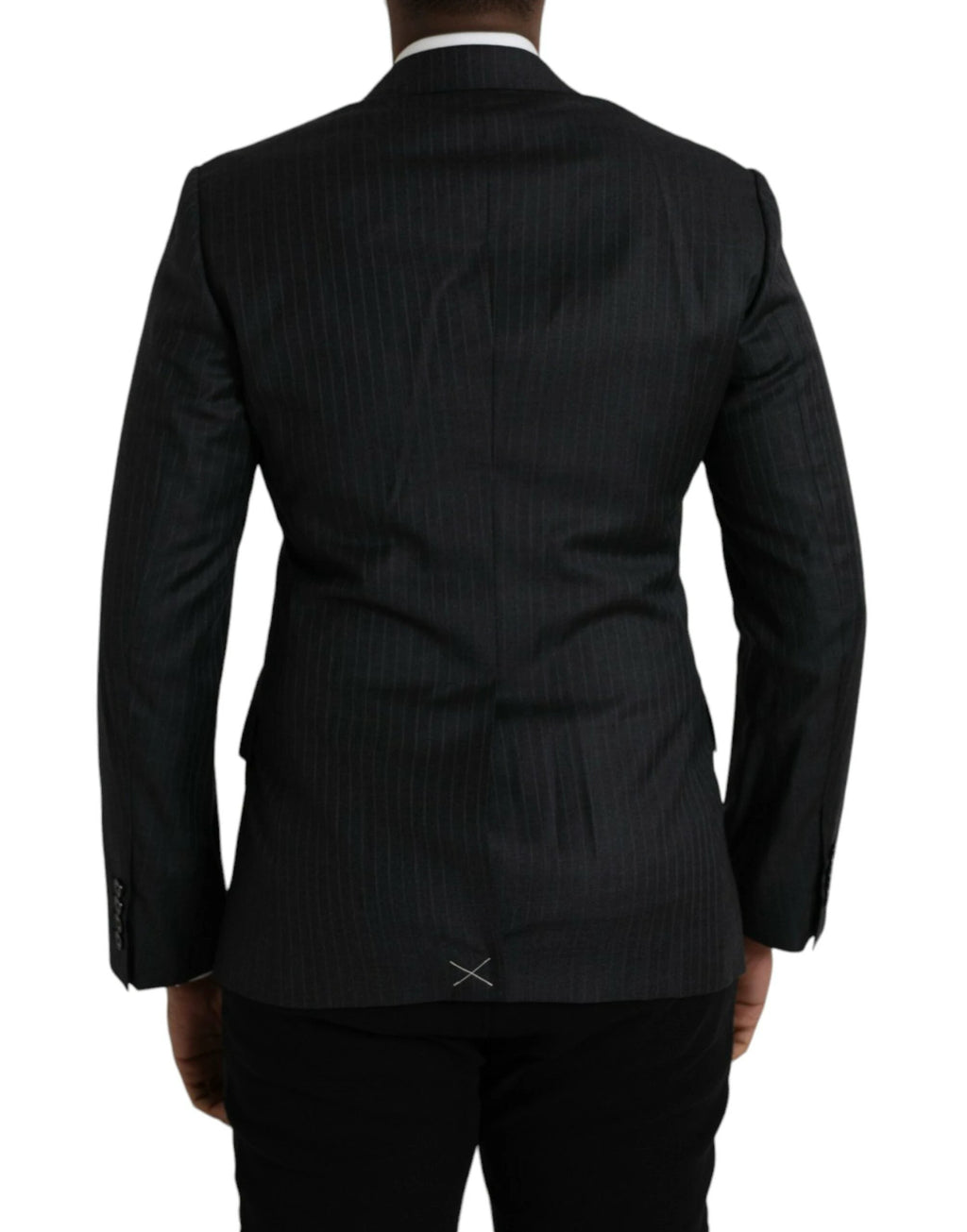 Dolce & Gabbana Black Stripe MARTINI Single Breasted Coat Blazer by Dolce & Gabbana