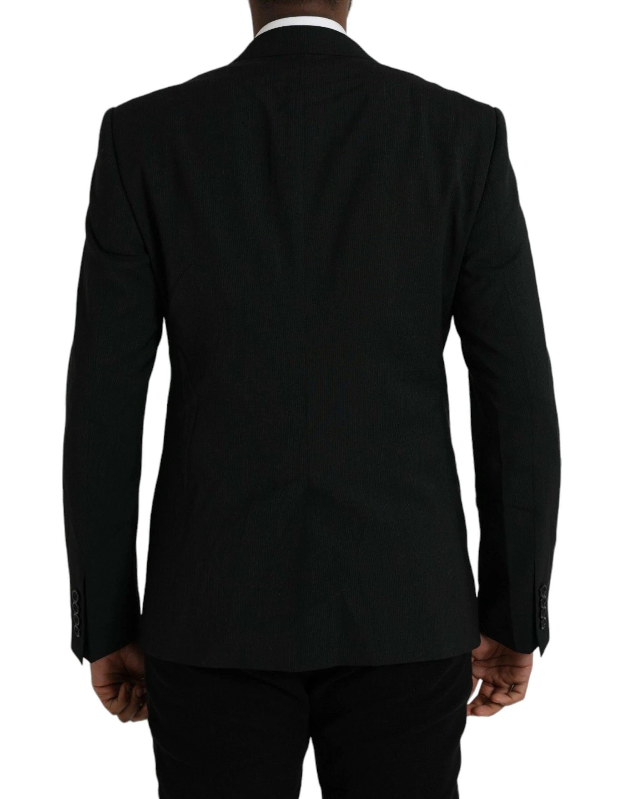 Dolce & Gabbana Blue MARTINI Shawl Single Breasted Blazer by Dolce & Gabbana