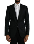 Dolce & Gabbana Black Wool MARTINI Single Breasted Blazer by Dolce & Gabbana