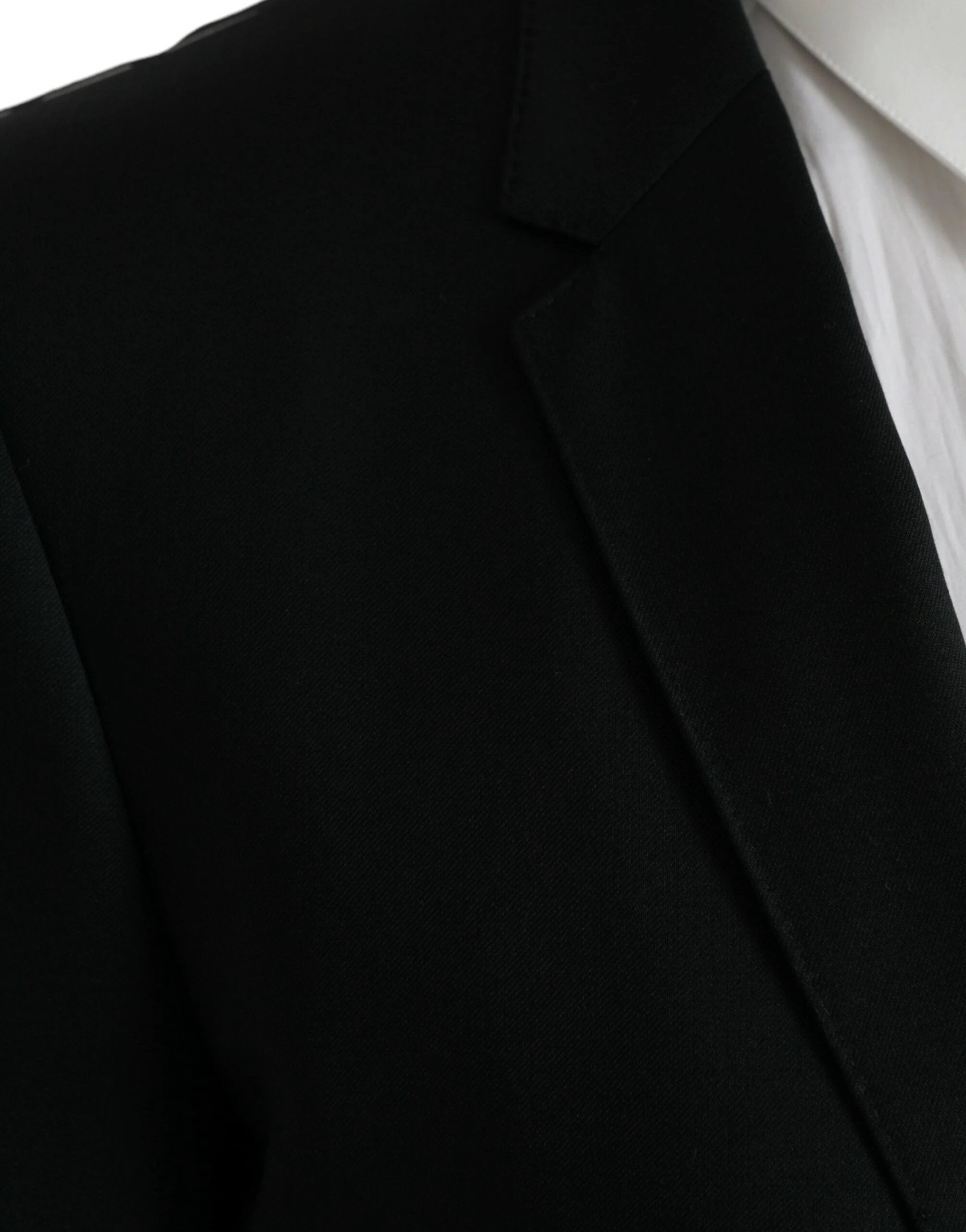 Dolce & Gabbana Black Wool MARTINI Single Breasted Blazer by Dolce & Gabbana