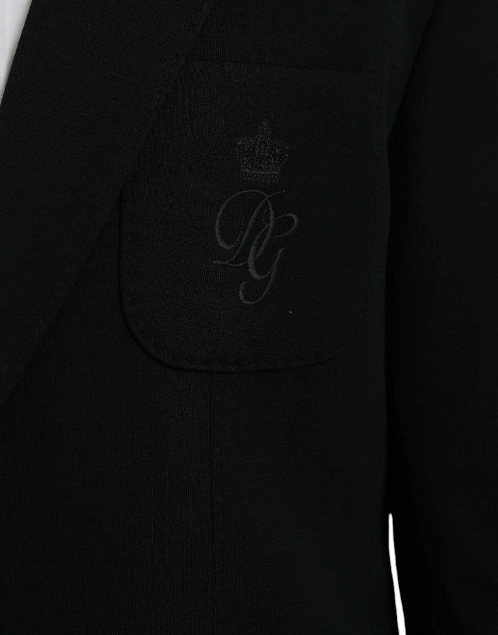 Dolce & Gabbana Black Wool Notch Single Breasted Coat Blazer by Dolce & Gabbana