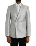 Dolce & Gabbana Off White MARTINI Double Breasted Coat Blazer by Dolce & Gabbana